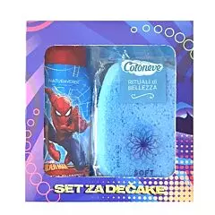 Poklon set za decu Spiderman sa sunđerom za kupanje