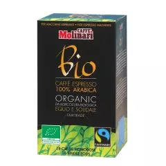Espresso kafa 100% Bio Arabica Organic 18 cialdi