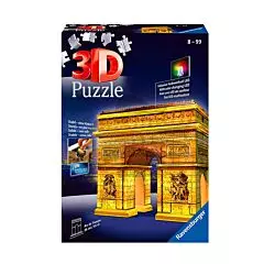 3D puzzle Trijumfalna kapija noću 216 komada