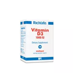 Richlife Vitamin D3 1000IU 100 lingvaleta