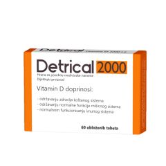 Detrical 2000IU 60 tableta - photo ambalaze