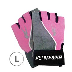 Pink Fit kožne rukavice sivo/roze veličina L