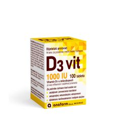Vitamin D3 1000IU 100 tableta - photo ambalaze