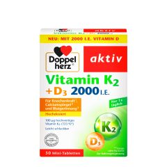 Vitamin D3 2000IU + K2 100mcg 30 tableta - photo ambalaze
