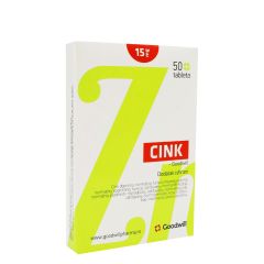 Cink 15mg 50 tableta - photo ambalaze