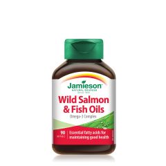 Wild Salmon & Fish Oil omega 3 1000mg 90 kapsula - photo ambalaze