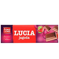 Lucia mlečna čokolada jagoda 300g