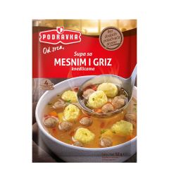Supa mesne i griz knedlice 52g - photo ambalaze