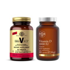 Solgar VM 75 + Feller vitamin D 1000IU - photo ambalaze