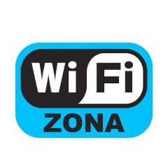 Nalepnica Wi-Fi zona A7 (8x11cm)
